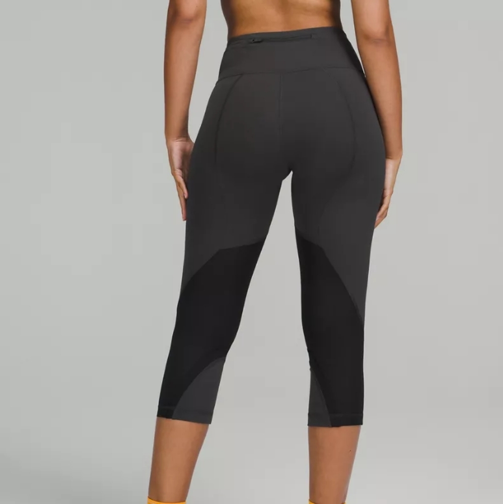 EUC 💎 Lululemon Throwback Inspire High-Rise Crop 21" Size 8